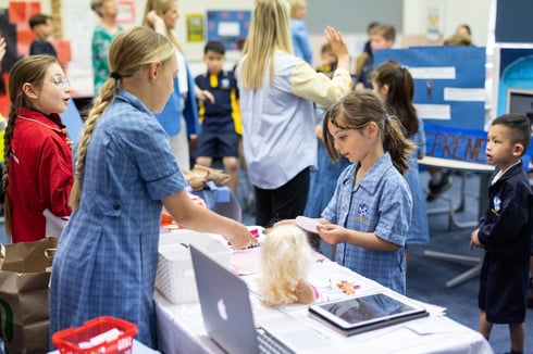 Rosary Flipped Career Expo display primary students SMALL